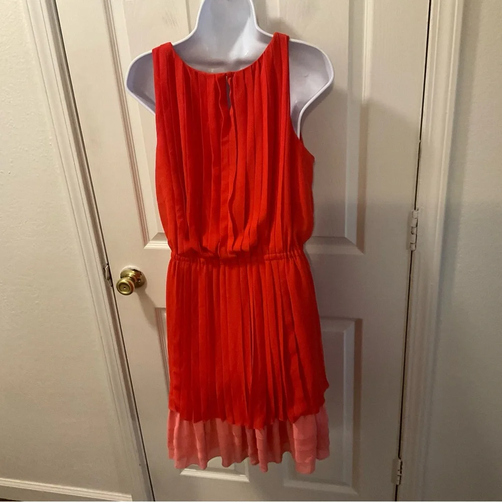 Jessica Simpson Red and Pink Sleeveless Dress - Picture 4 of 12